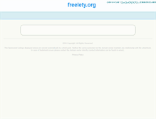 Tablet Screenshot of freelety.org